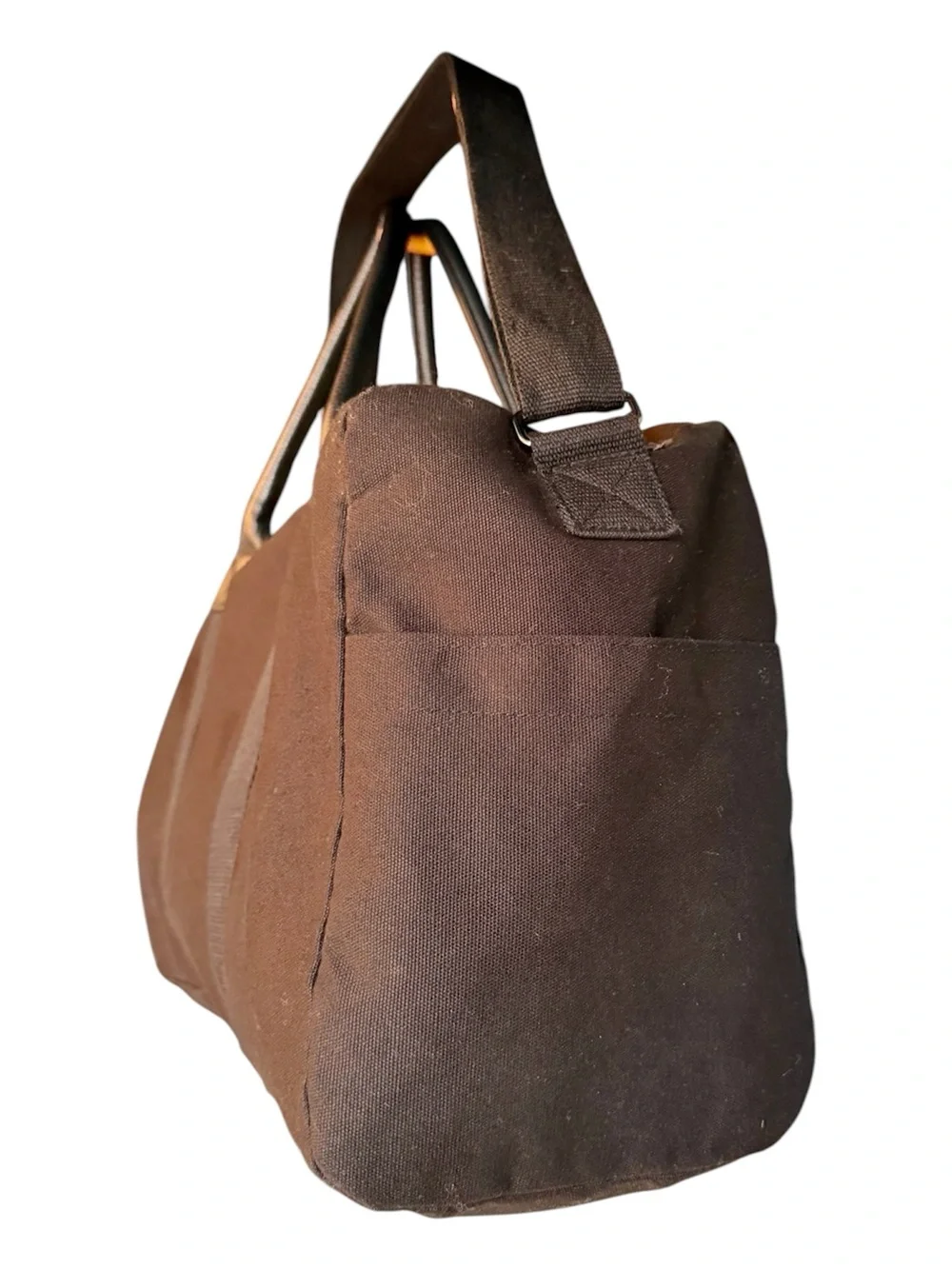 Ralph Lauren Fragrance Tote Duffle Weekender Travel Bag Black Canvas